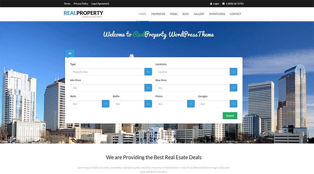 Real Property - RealEstate Theme