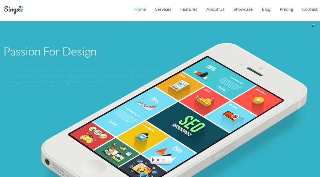 Simple - responsive landing page template 