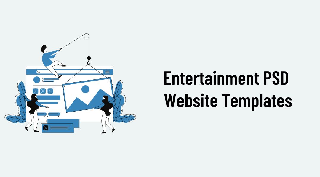 Entertainment PSD Website Templates