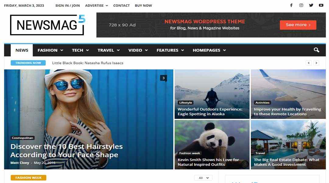 Newsmag - Modern WordPress Theme