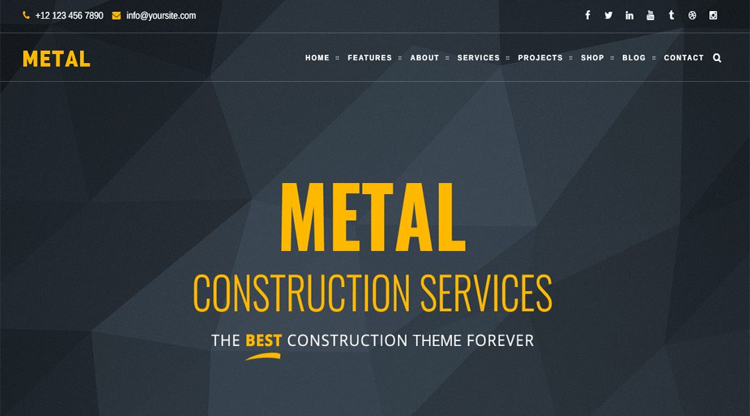 Metal - engaging plumber WordPress theme