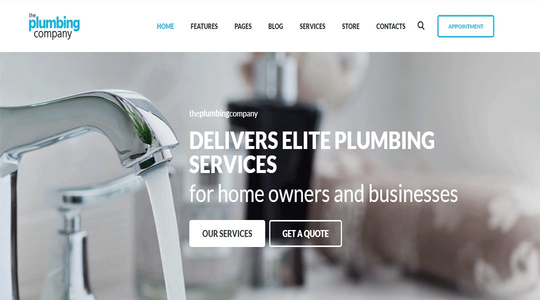 Plumbing - best elegent plumber WordPress theme