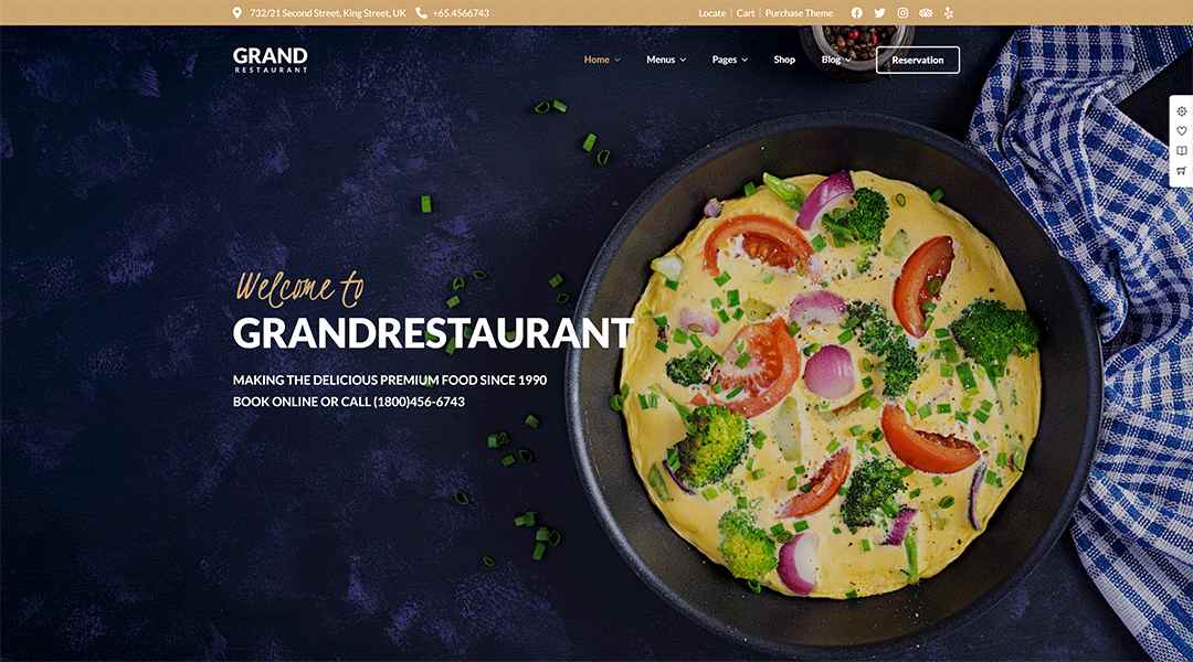 Grandrestaurant - salient bakery wordpress theme
