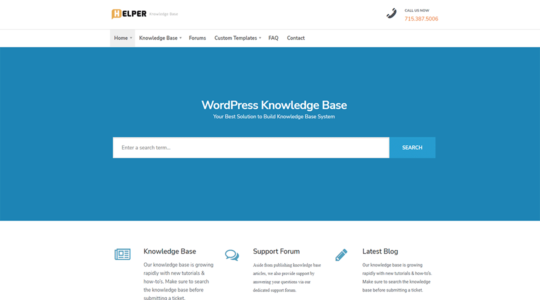 Helper - incredible knowledge base wordpress theme