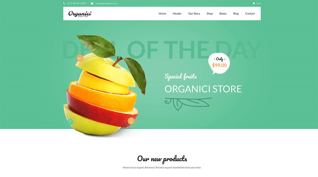 Organici- elegant wordpress theme