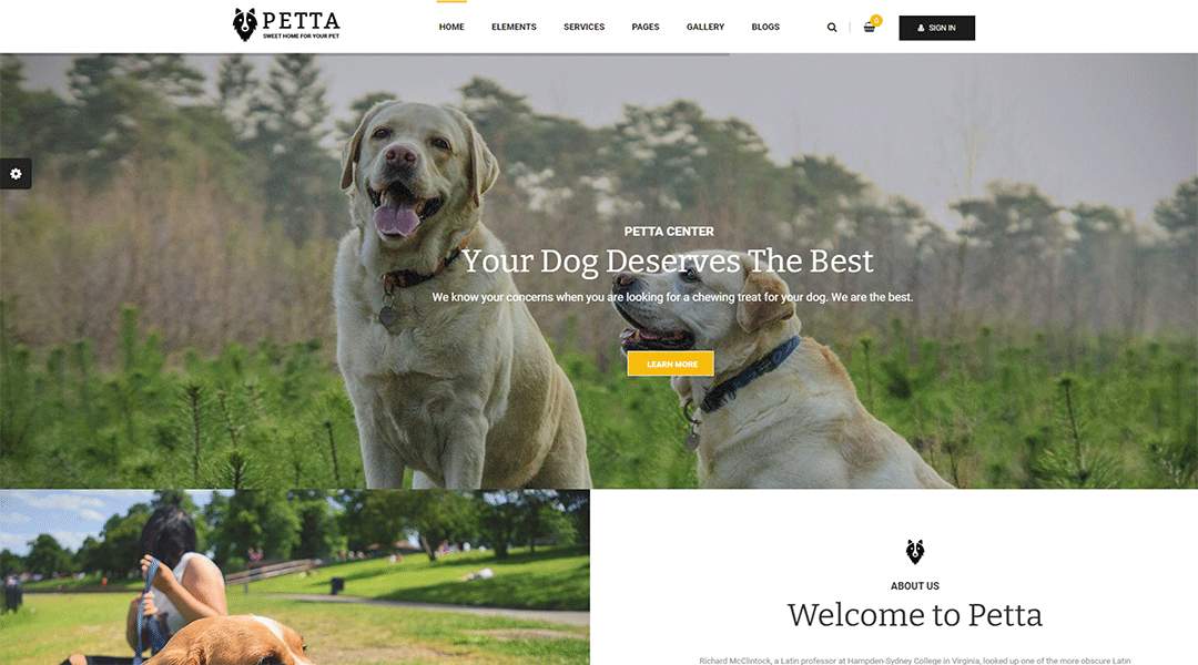 Petta - dazzling wordpress pet theme