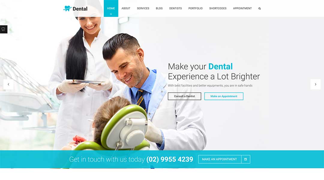 Dental - Best dental WordPress theme