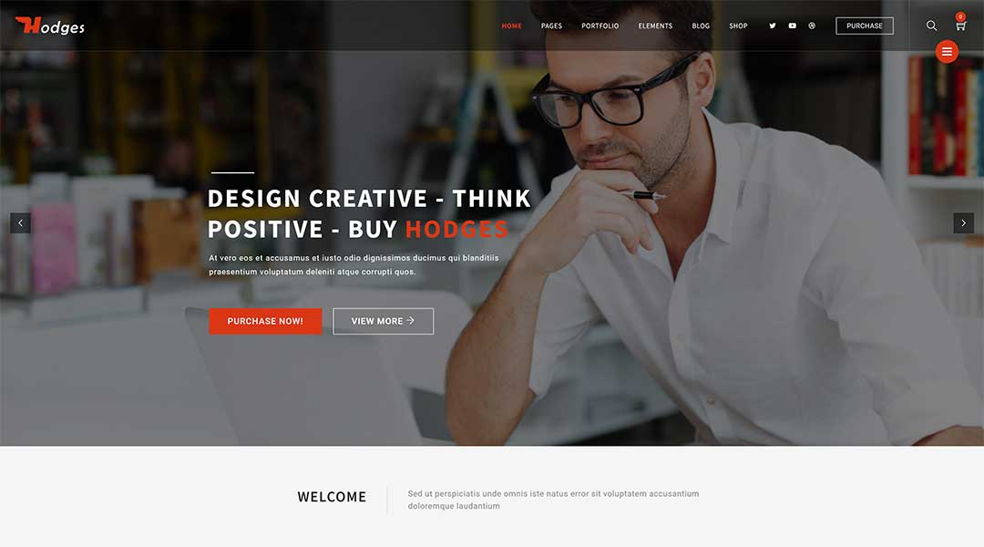 Hodges - business and corporate WordPress theme