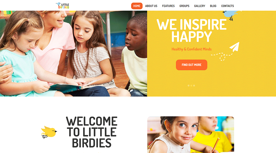 littlebirds - WordPress kids theme