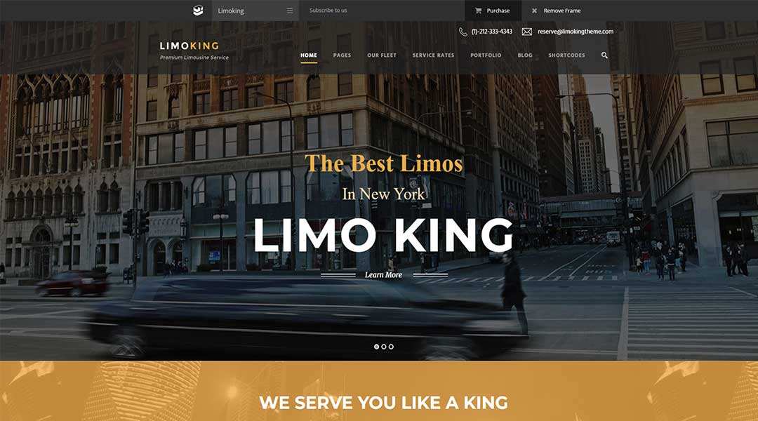 Limoking - WP Theme For Transportation Business
