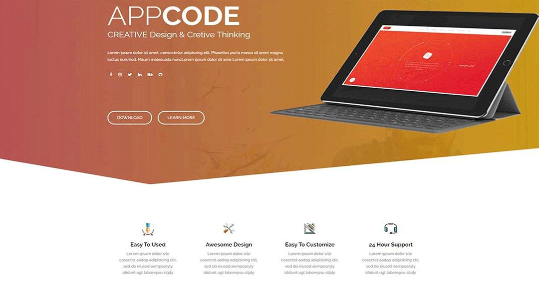 Appcode - WordPress for Mobile apps landing pages