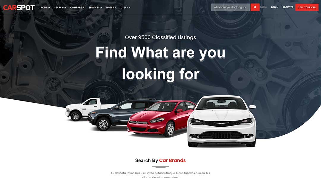 carspot – Dealership WordPress Classified Theme