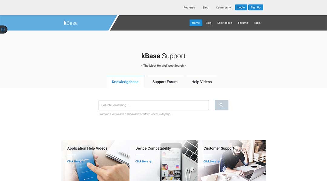 Kbase - Responsive WordPress theme