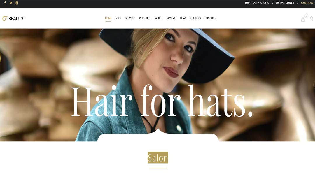 Beauty - Hairdresser WordPress Theme