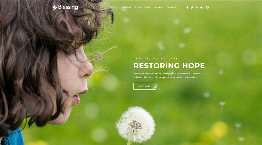 Blessing – WordPress Theme for Church Websites