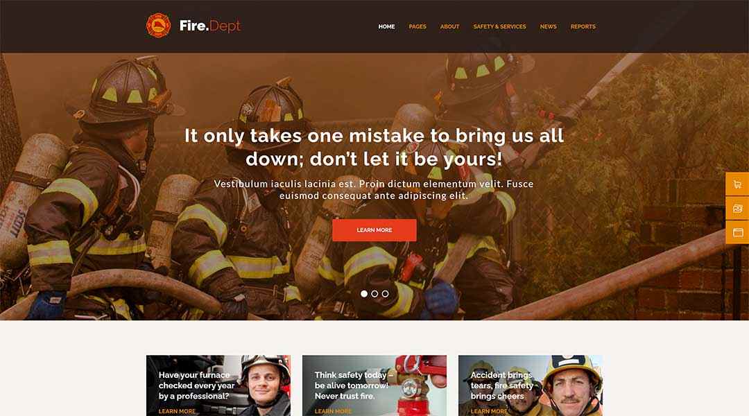 Fire.Dept – FD Station and Security WordPress Theme