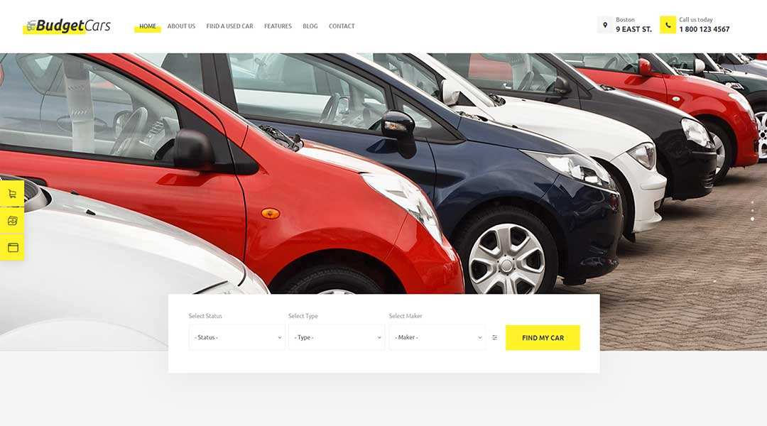 Budgets Cars - Used Car Dealer & Rental WordPress Theme + Store