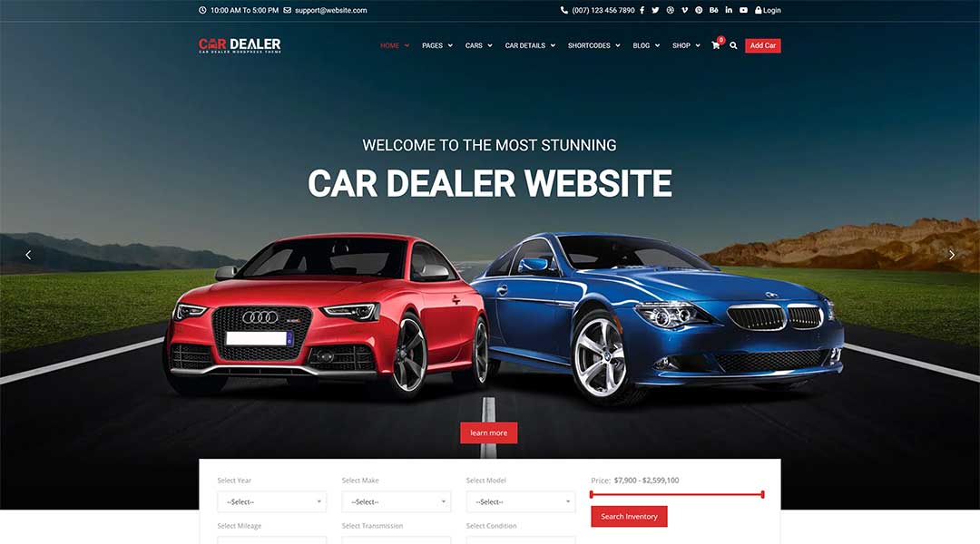 Car-Dealer - Automotive Responsive WordPress Theme
