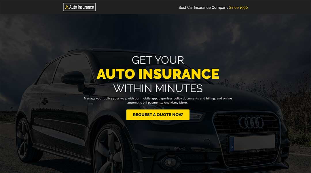 auto insurance - Responsive WordPress Theme