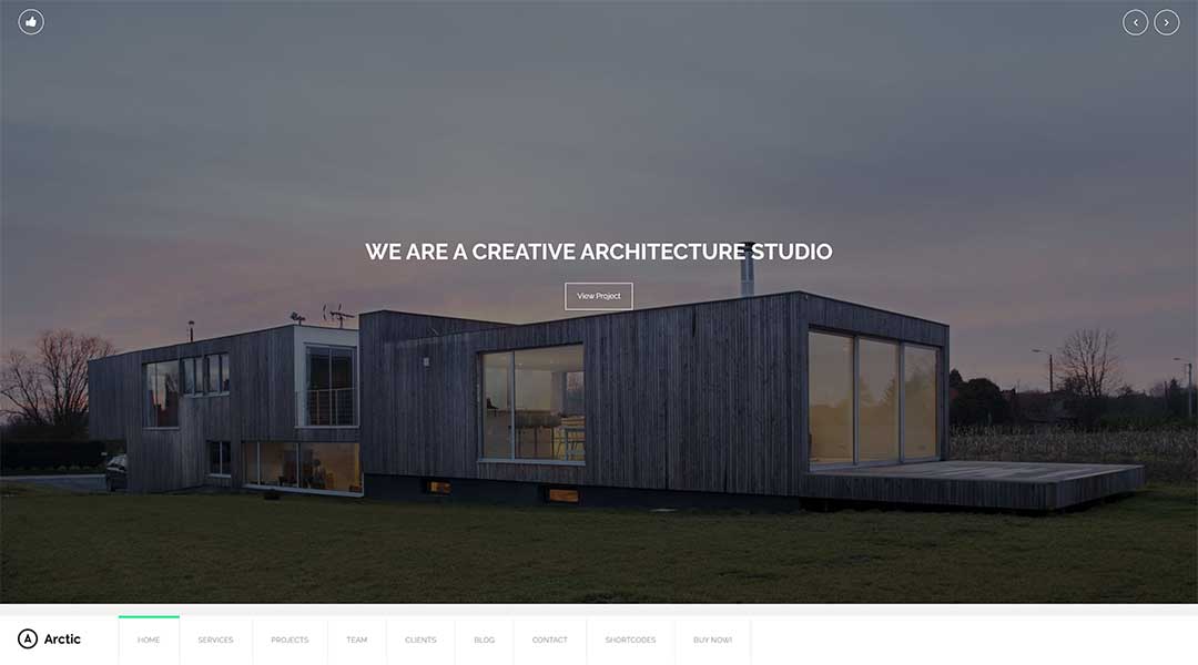 Arctic - Architecture & Creatives WordPress Theme