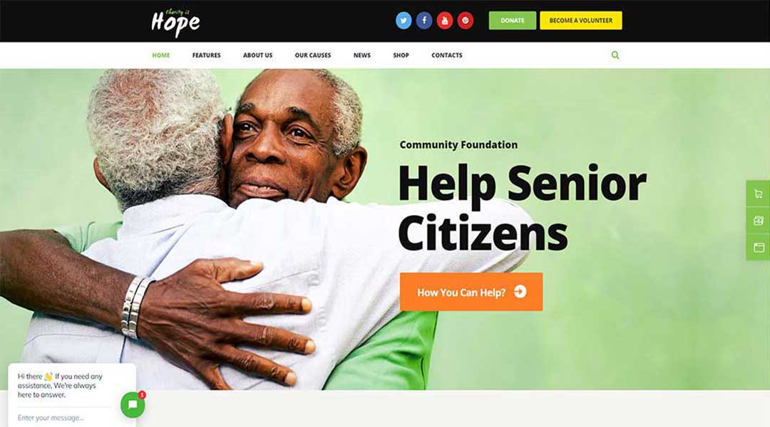 Hope - Donations WordPress Theme
