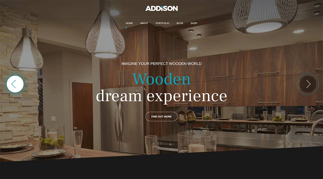 Addison - elegant and appealing interior WordPress theme