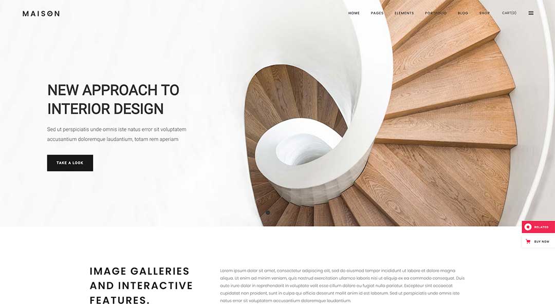 Maison - Modern WordPress Theme for Interior Designers and Architects