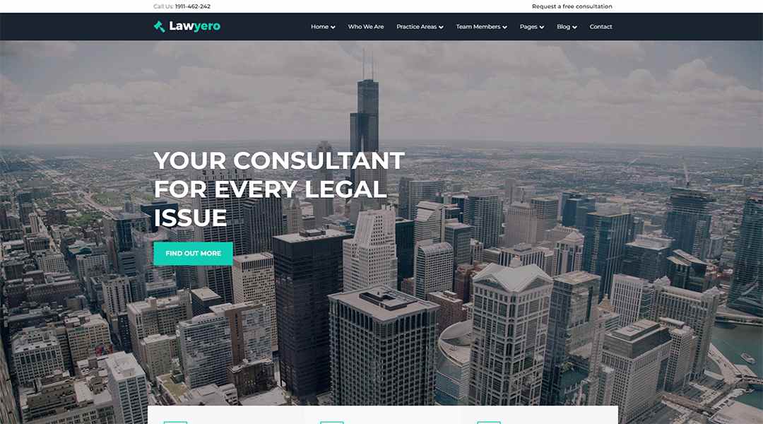 Lawyero - Attorneys & Lawyer WordPress Theme