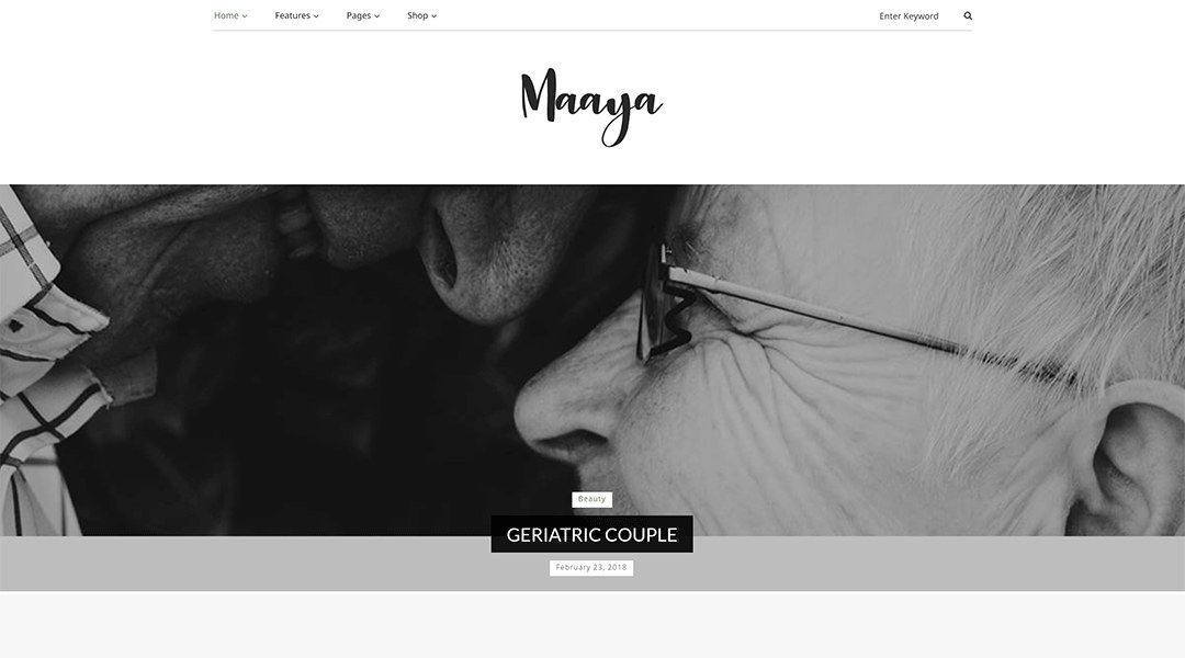 Maaya - Best Premium Blogger Themes For Blog Websites