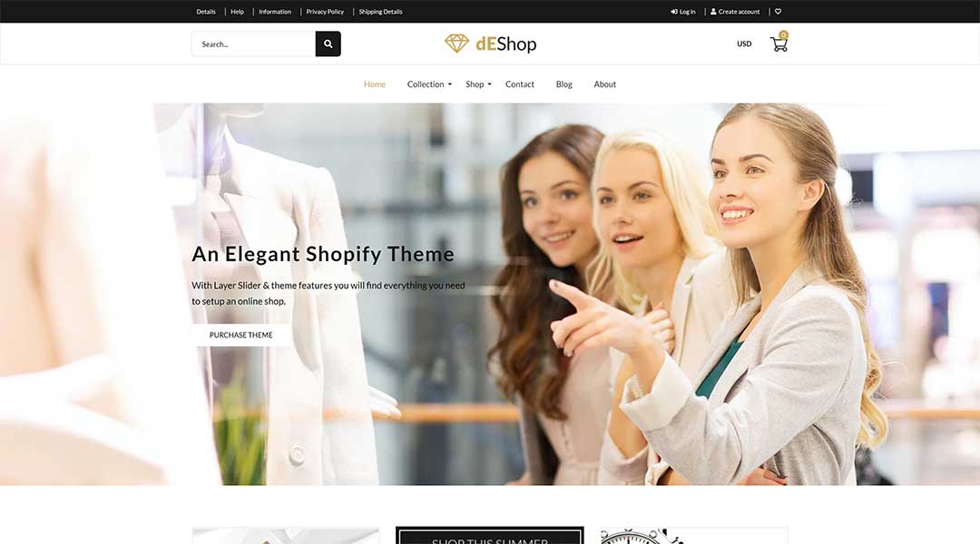 dEShop - eCommerce Shopify Theme