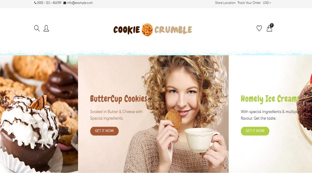 Cookie - food-related e-commerce store