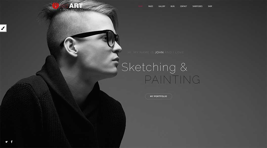 Red Art - Best Photography WordPress Themes Collection