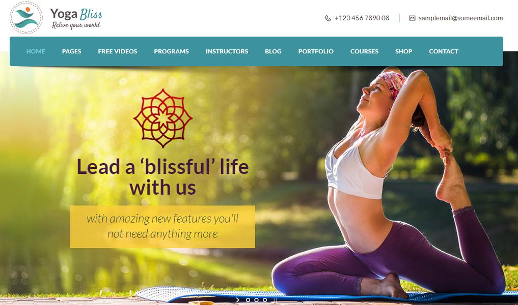 VEDA - immense WordPress yoga theme