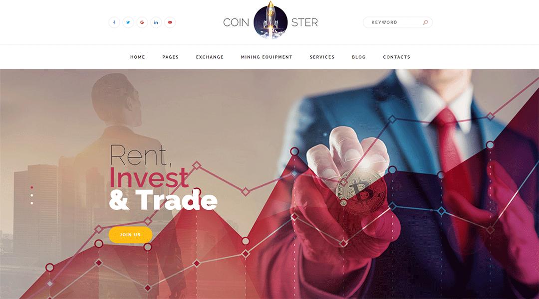 Coinster- Cryptocurrency WordPress Theme