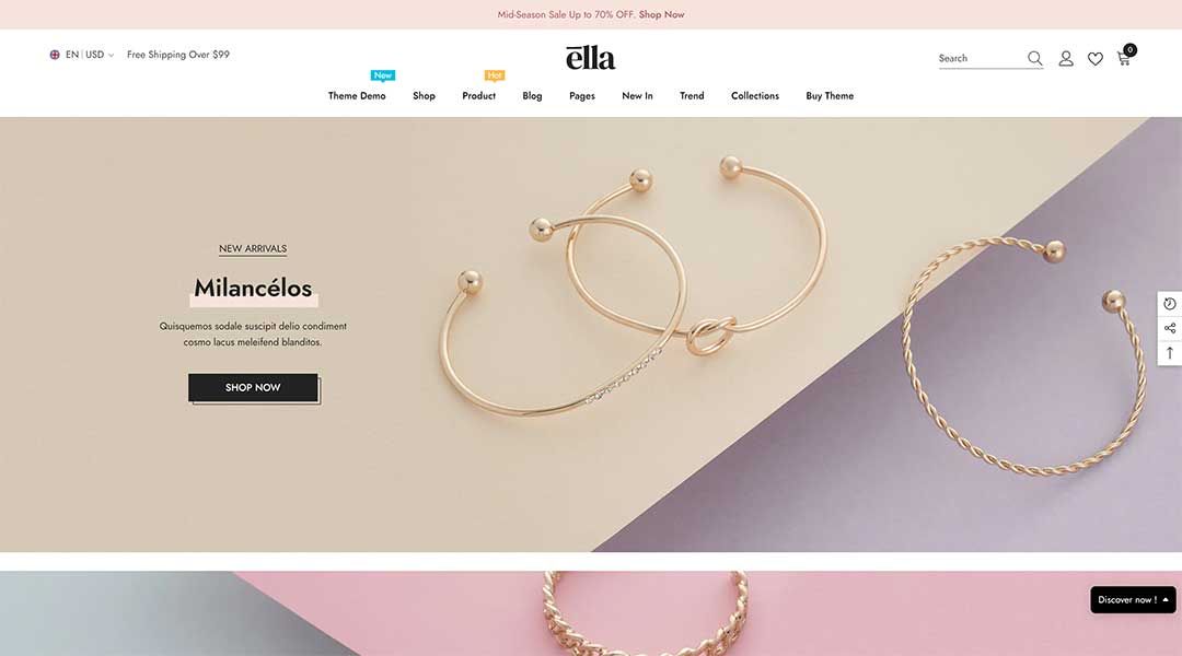 Ella - best selling Shopify theme