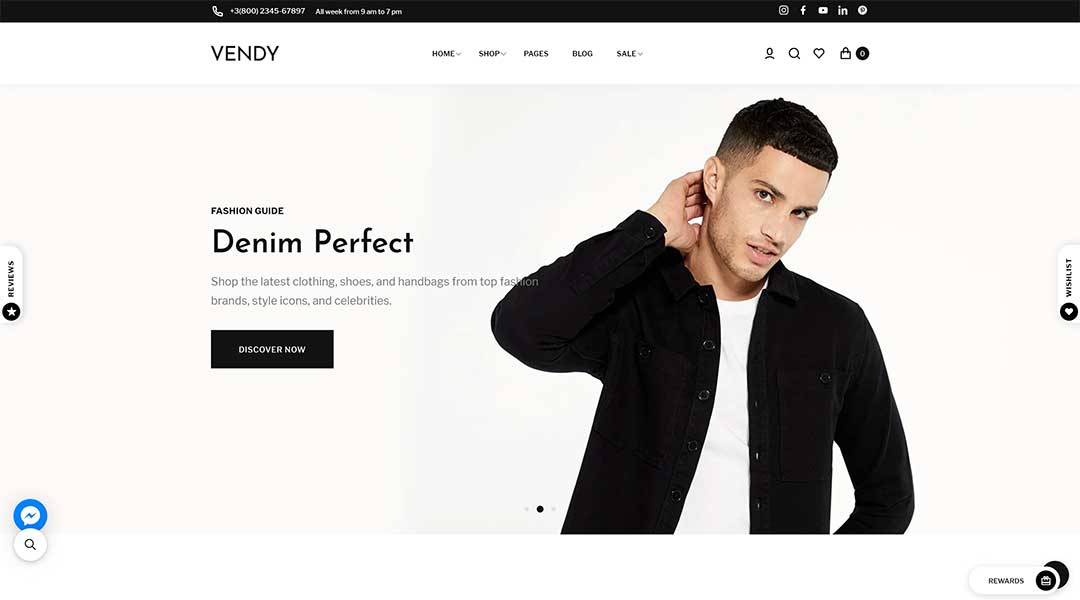 Vendy – Multipurpose Shopify theme for Fashion