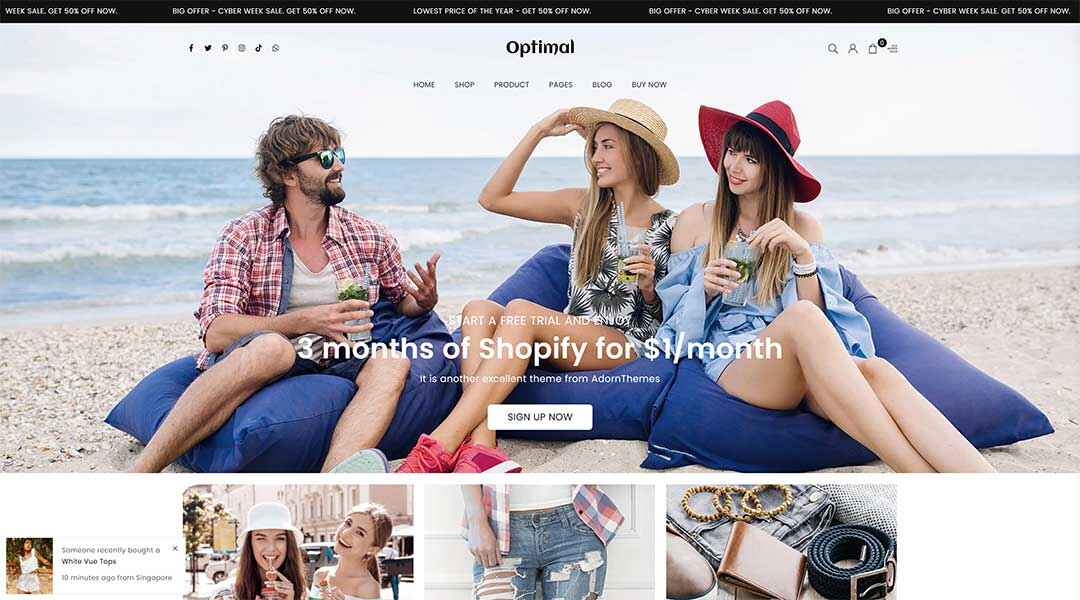 Optimal - Multipurpose Shopify Theme