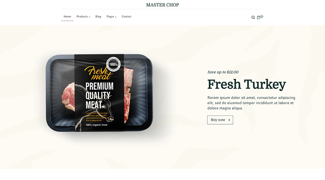 MasterChop - Meat Shop, Food Delivery Shopify Theme