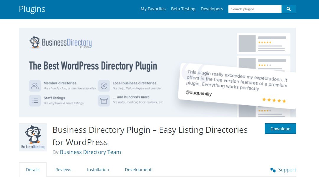 Business Directory Plugin Easy Listing Directories for WordPress