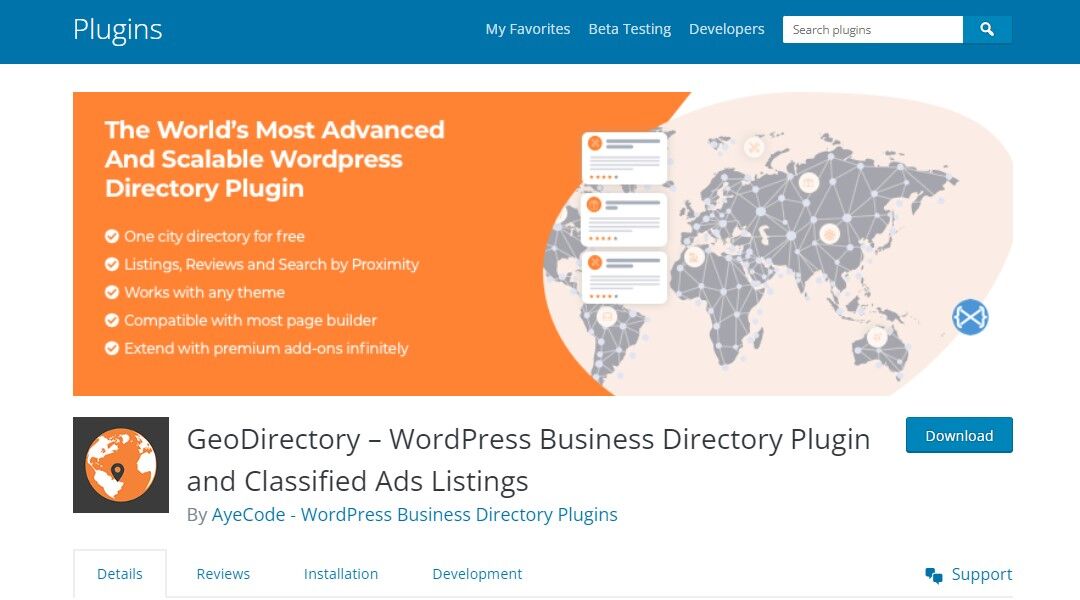 Business Directory Plugin Geo Directory - WordPress Business Directory Plugin and Classified Ads Listings