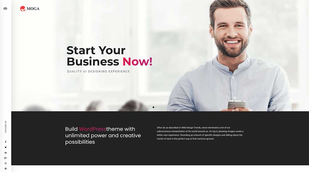 Moga - Creative Agency & Business WordPress Theme