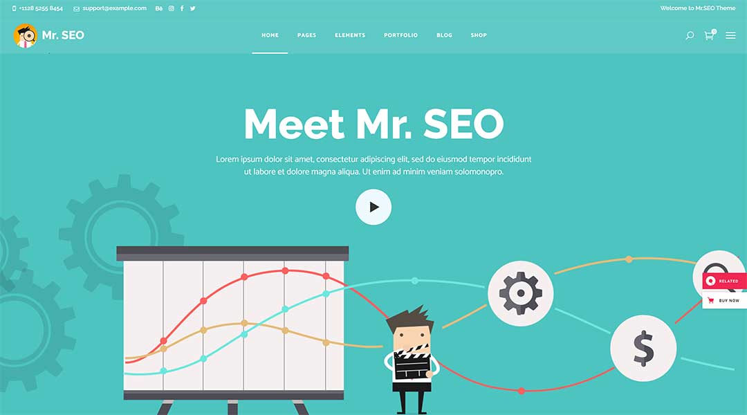 Mr.SEO - Social Media Marketing Agency Theme
